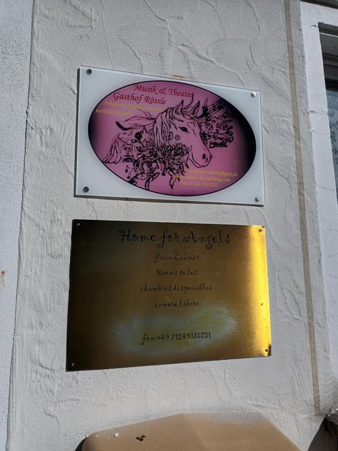 Musik Und Theater Gasthof Roessle - Rooms For Angels Burladingen 外观 照片